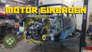 Motor in den T4 Syncro einbauen [upl. by Hcirteid]