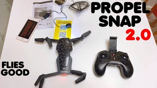 Propel Snap 20 Compact Folding Drone With 720P HD Camera Review [upl. by Marjie]