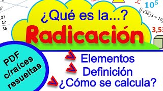 Radicación ¿Cómo se resuelve Para primaria [upl. by Christan284]