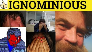 🔵 Ignominious Ignominy  Ignomonious Meaning  Ignominy Examples  Formal English Vocabulary [upl. by Nirahs865]