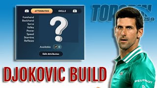 TopSpin 2K25 ANTI META DJOKOVIC BUILD [upl. by Notgnirrac54]