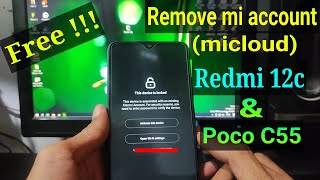 Redmi 12c Mi account remove  Micloud Redmi 12C [upl. by Sophia]