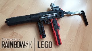 LEGO FullAuto SMG11 Blowback Rubber Band Gun  Rainbow Six Siege [upl. by Dewhirst71]