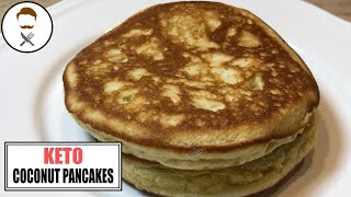 Coconut American Pancakes FOR ONE  The Keto Kitchen [upl. by Kahcztiy935]