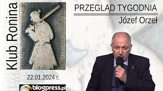 NA ŻYWO Przegląd Tygodnia Józefa Orła Klub Ronina [upl. by Jamnis]