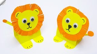 DIY Paper LION Paper crafts [upl. by Ott]