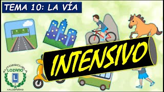 INTENSIVO PERMISO B  TEMA 10 LA VÍA [upl. by Zoila]