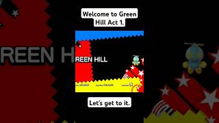 Green Hill Zone Act 1 Part 1 sonic sonicxshadowgenerations [upl. by Akehsal]