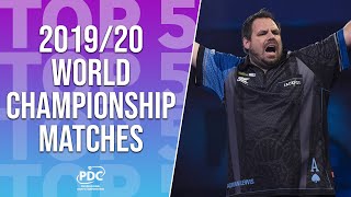 Top 5 Matches  201920 World Darts Championship [upl. by Eppesiug451]