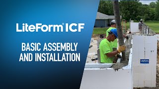 LiteForm ICF Basic Assembly and Installation [upl. by Lenahtan622]