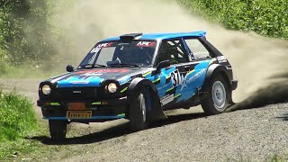 Toyota Starlet Rally Thrilling Gravel Performance and Engine Roar [upl. by Eet]