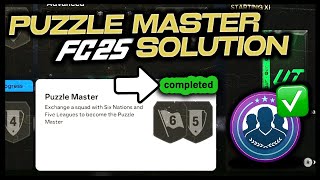 Puzzle Master SBC ✅ Cheapest Solution  FC 25 Ultimate Team SBC Tutorial [upl. by Enelad]