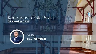 CGK Pekela  Middagdienst van 27 oktober 2024 [upl. by Ayra]