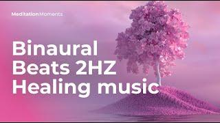 Binaural Beats 2HZ  Healing music  Meditation Moments [upl. by Noitsuj]