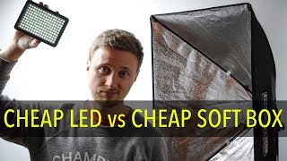 Cheap LED vs Cheap Softbox  The Best Lighting Setup for Most of Us [upl. by Oirasan819]