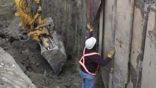 Excavation Shoring Live Demo [upl. by Spector515]