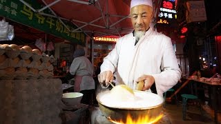 Muslim Chinese Street Food Tour in Islamic China  BEST Halal Food and Islam Food in China [upl. by Ynaiffit]