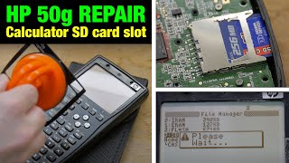 HP 50g Calculator Teardown amp Repair SD card [upl. by Jennica]