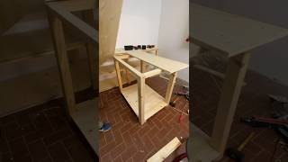 Werkbank für meine kleine DIYWerkstatt im Keller bauen diy woodworking [upl. by Amling]