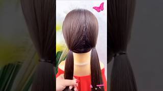 Very Easy bun hairstyle✨hairstyle bunstyle judahairstyle viralvideo [upl. by Assirak657]