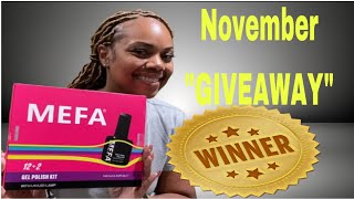 Gel Polish Kit Winner  November 2024 [upl. by Lauraine]