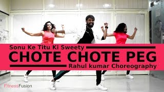 Chote Chote Peg  Chote Chote Peg Bollywood Dance Workout Choreography  FITNESS DANCE with RAHUL [upl. by Gnah]