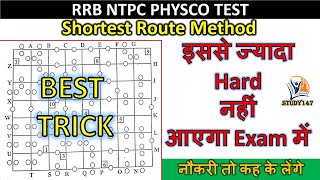 Shortest Route Test for Station Master  Part  1  Spatial Scanning Test  RRB NTPC Psycho Test [upl. by Kenric]