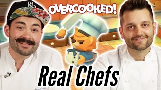 Real Chefs Attempt To Cook Together In Overcooked • Professionals Play [upl. by Rosmarin]