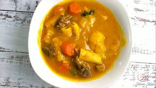 The Best Soup Joumou recipe  Pumpkin Soup  How to Video [upl. by Oirramed]