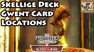 Witcher 3 Blood and Wine Gwent Card Locations  Skellige Deck  4K Ultra HD [upl. by Aleece]