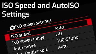 ISO Speed and Auto ISO Settings  EOS R5 Tip 13 [upl. by Ethben]