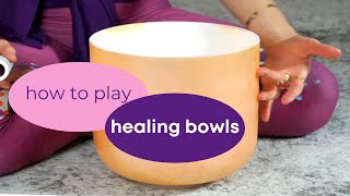 crystal singing bowl TUTORIAL tips amp tricks [upl. by Halyk911]