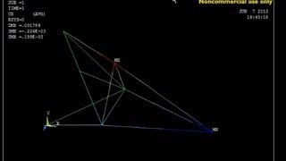 3D Truss Tutorial Ansys Simulation Part 3 [upl. by Harsho]