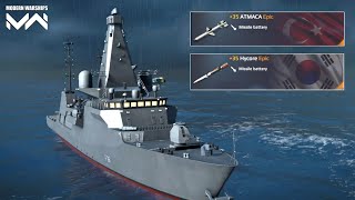 HMS Glasgow  Anti Flare Missile  Good Cannon  Perfect Air Defence  Tiny Ship  Modern Warships [upl. by Anatniuq]