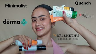 rating 8 popular sunscreens Minimalist Dermaco Dr Sheths Earth Rhythm Fixderma [upl. by Rip]