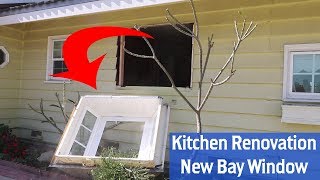 Building a New Kitchen Part 2 New Bay Window [upl. by Genie]