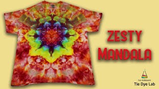 Tie Dye Designs Ice Dyed Hemostat Mandala Inclined [upl. by Nihsfa401]