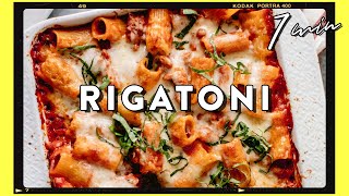 Cheesy Baked Rigatoni Pasta for Dinner Recipe amp Easiest Cleanup  HONEYSUCKLE [upl. by Gnoht]