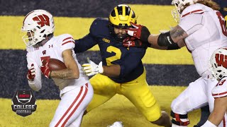 Wisconsin Badgers vs Michigan Wolverines  2020 College Football Highlights [upl. by Isoj]