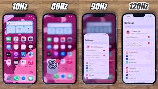 iPhone 13 Pro Max  120Hz Screen Refresh Rate TEST [upl. by Lagas]