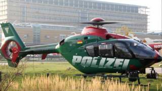 Polizei Helikopter in Greifswald Klinikum [upl. by Oidale489]