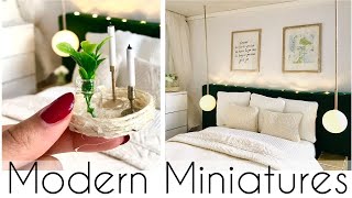 Modern Miniatures DIY BEDROOM [upl. by Dranek]