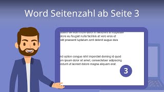 Word Seitenzahl ab Seite 3 So gehts  Studyflix [upl. by Alehs]