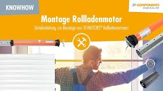 Einbau Rollladenmotor Detailanleitung 3TMOTORS [upl. by Keeton]