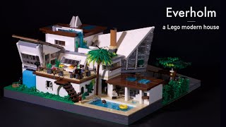 Everholm Modern Architecture in Lego Designed by LegoLogical [upl. by Caylor]