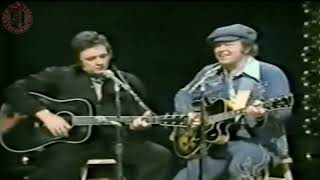 Roy Clark And Johnny Cash Rock Island Line [upl. by Melburn]