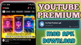 YOUTUBE PREMIUM MOD APK DOWNLOAD 😱 [upl. by Dhaf914]