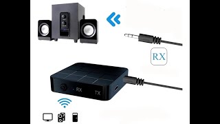 Transmisor y Receptor Bluetooth 50 Recargable [upl. by Laris]