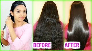 Straighten Hair Naturally At Home  Magical Hair Mask  INSTANT RESULTS  Anaysa [upl. by Towney]