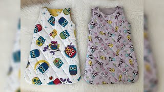 Babynest Bebek Uyku Tulum Kesim Dikim Videosu  Babynest Baby Sleeping Bag Cut Sewing  Making Video [upl. by Yhcir]